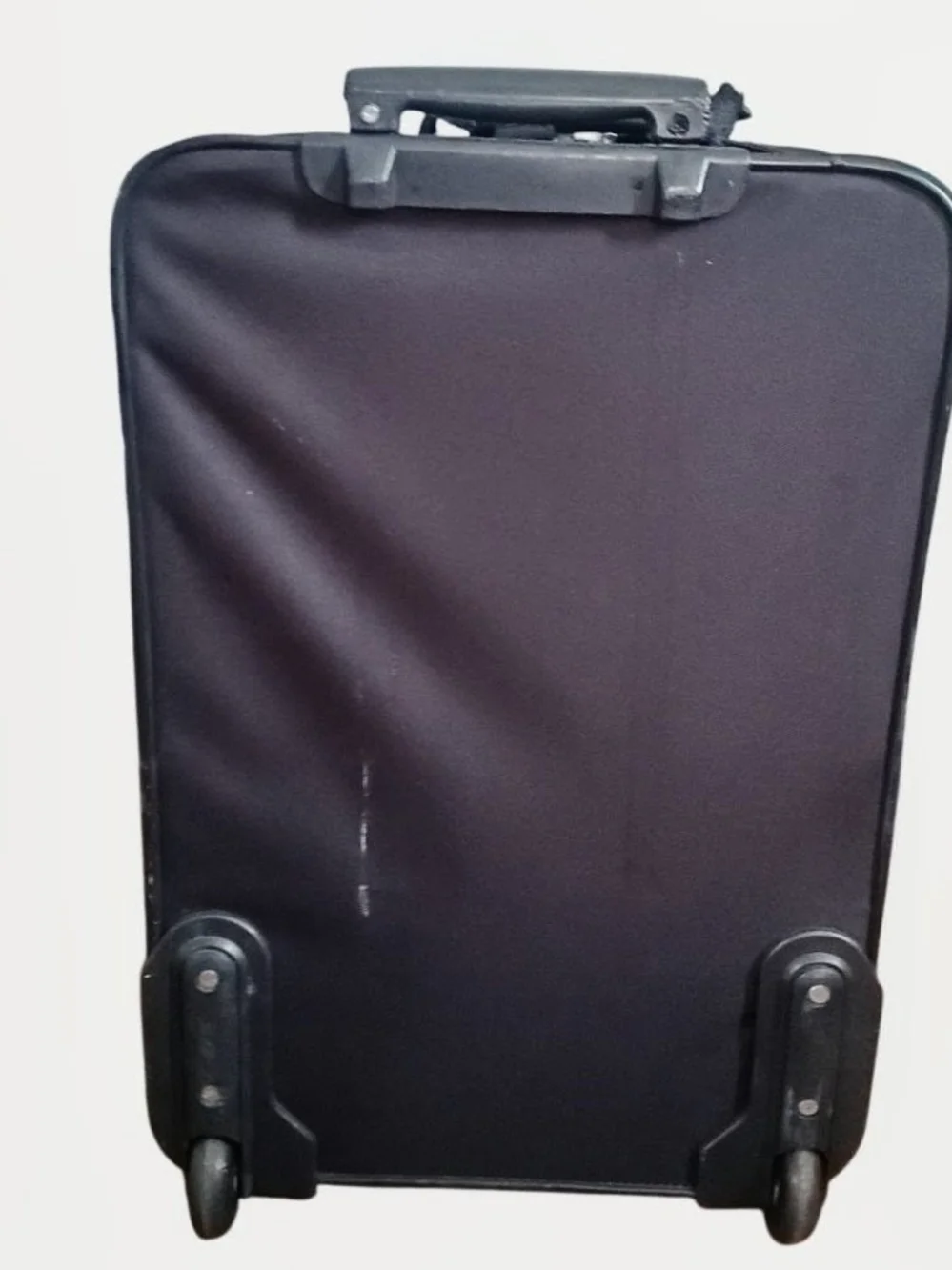 Black Forcest Rolling Carry-On Bag - Front Pocket Travel Luggage